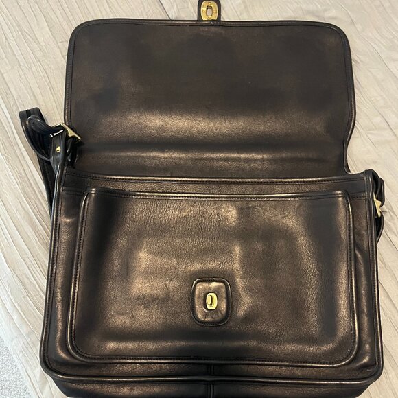 Vintage Coach 5180 Navy Leather Briefcase - Picture 11 of 14